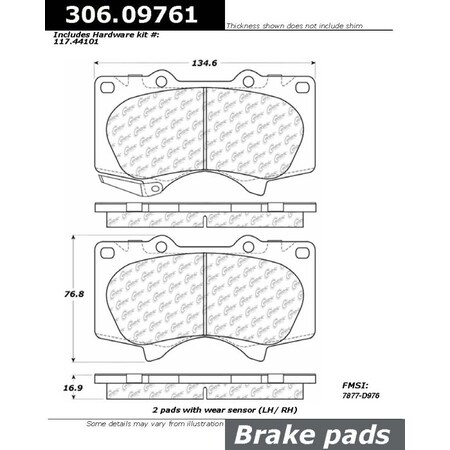 Centric Parts Fleet Performance, 306.09761 306.09761